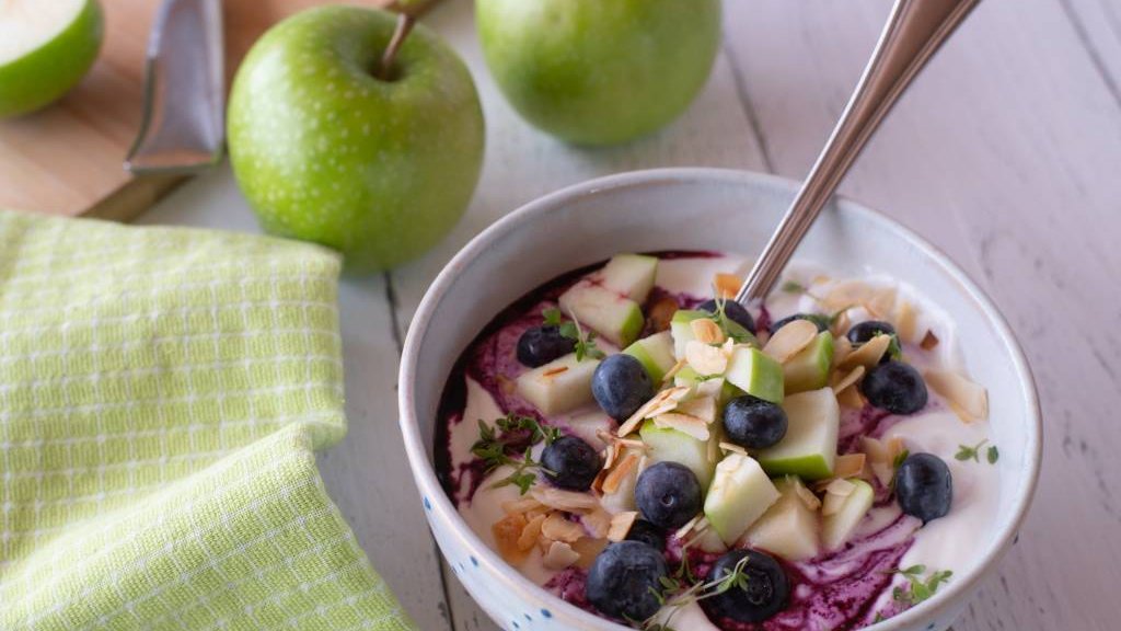 skyr myrtilles dessert gourmand sain
