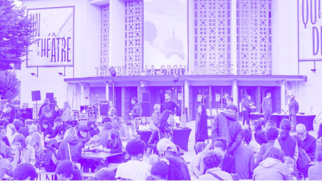 affiche promotionnelle tiers lieu theatre croix rousse
