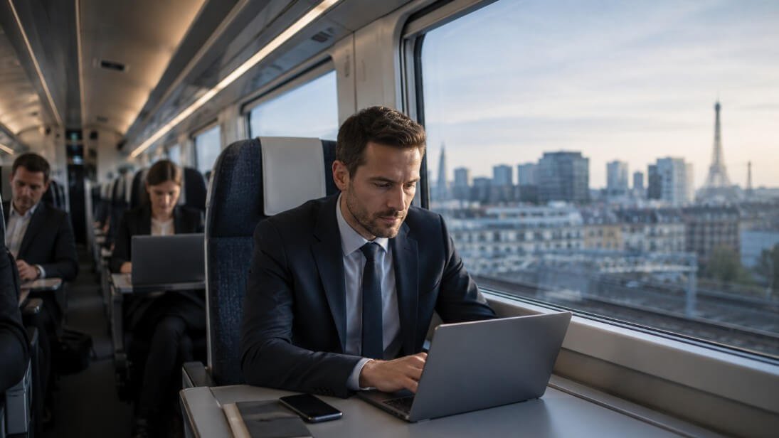 consultant lyonnais arrivant en train a paris gare de lyon
