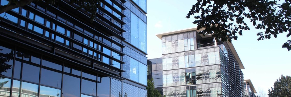 immeubles en verre quartier gerland lyon