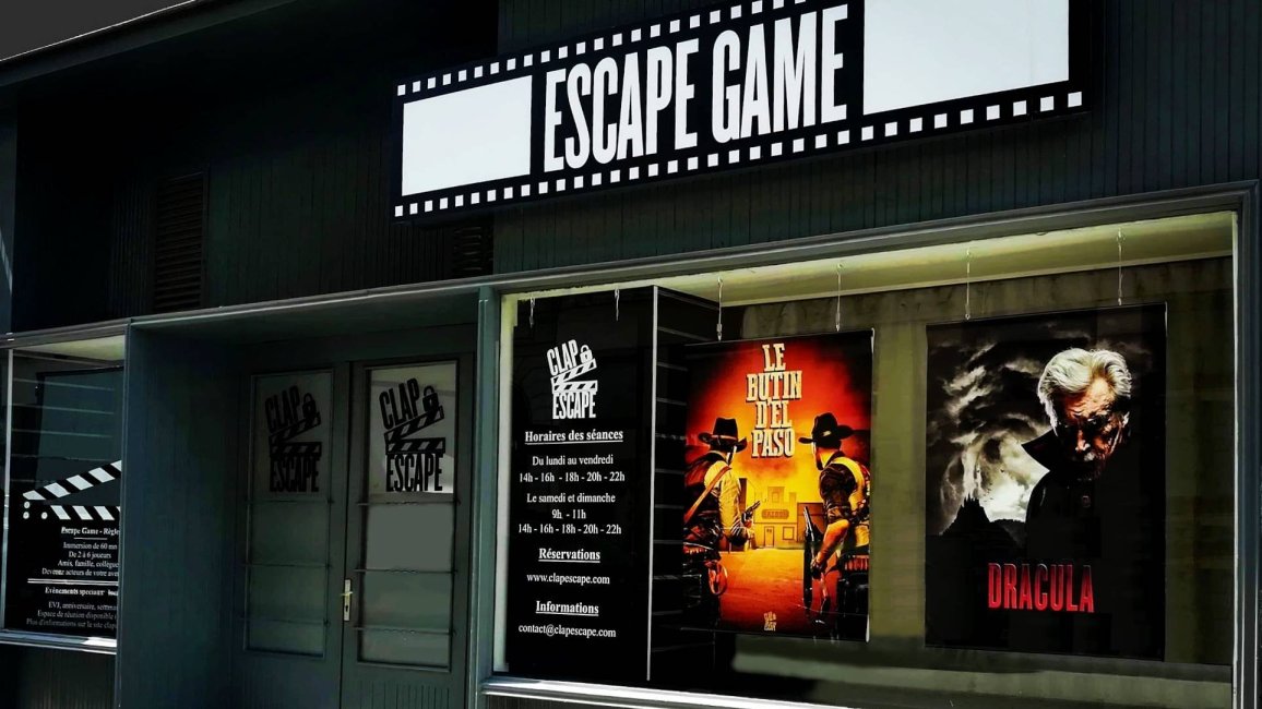 devanture de la salle clap escape game a lyon