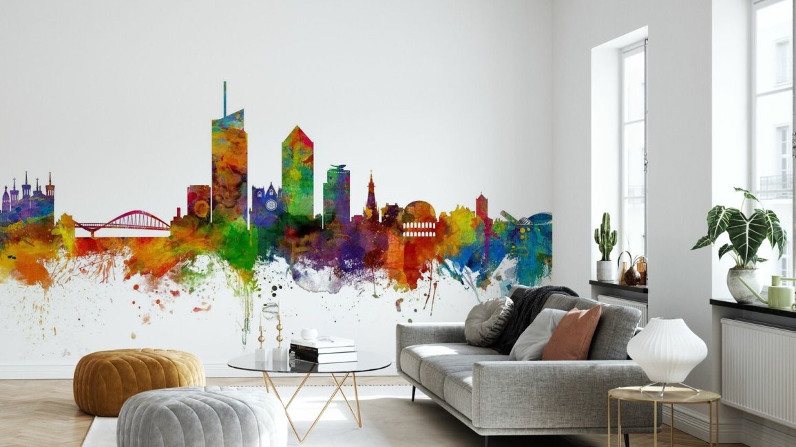 mur peint lyon multicolore vue coupe 2