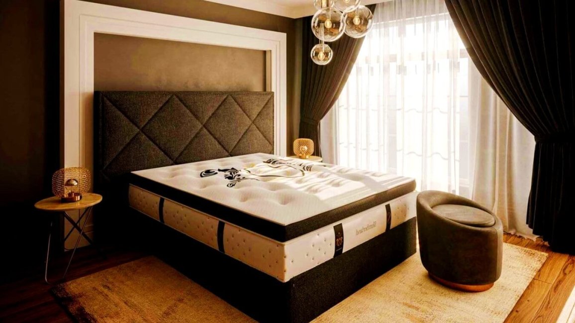 matelas sur matelas et tete de lit commercialise dans la boutique luxury bed a lyon
