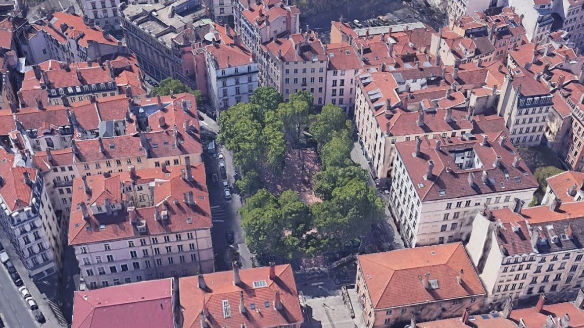 place sathonay vue du ciel