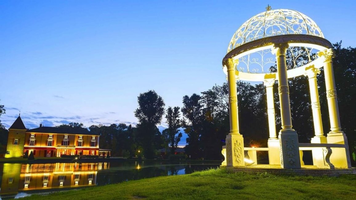 parc amenage receptions mariage domaine village georges blanc
