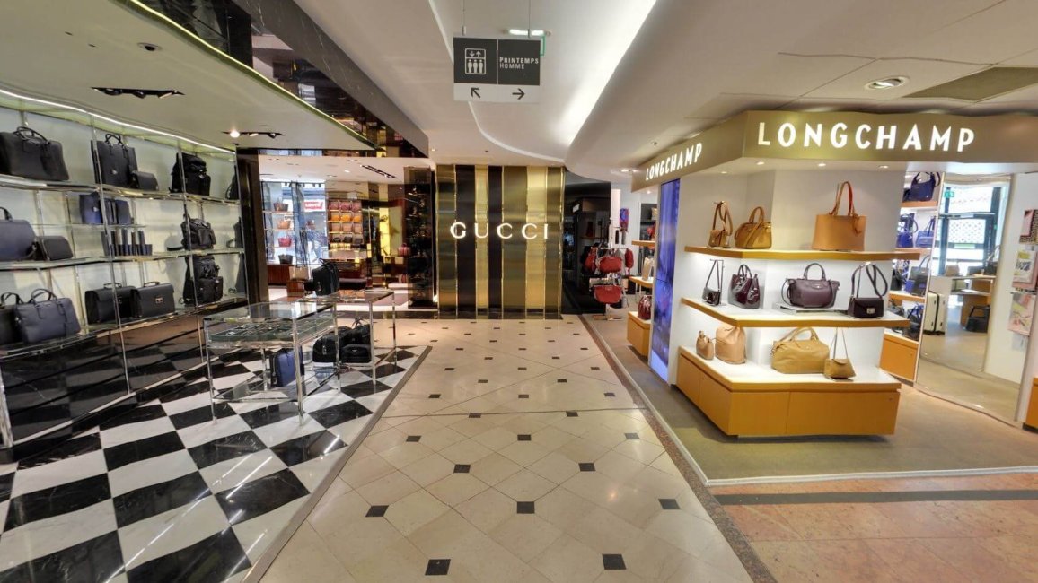 espace maroquinerie luxe printemps lyon
