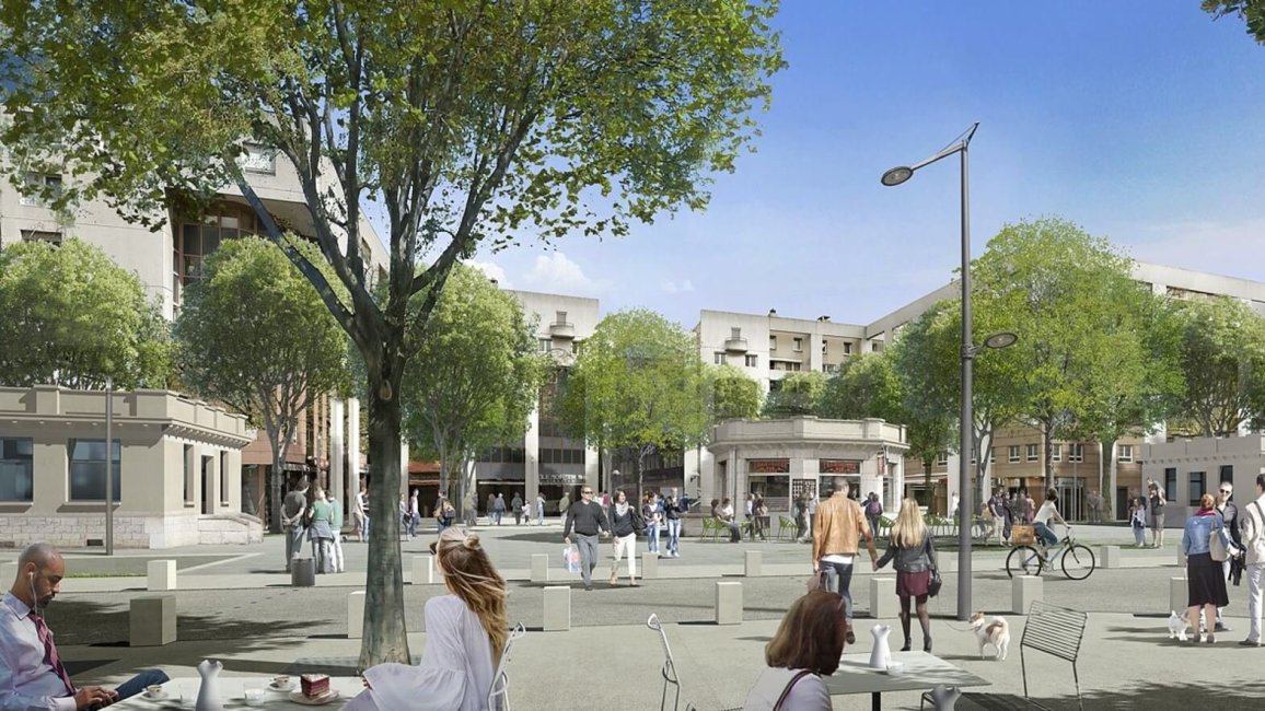 projet amenagement urbain place des pavillons lyon