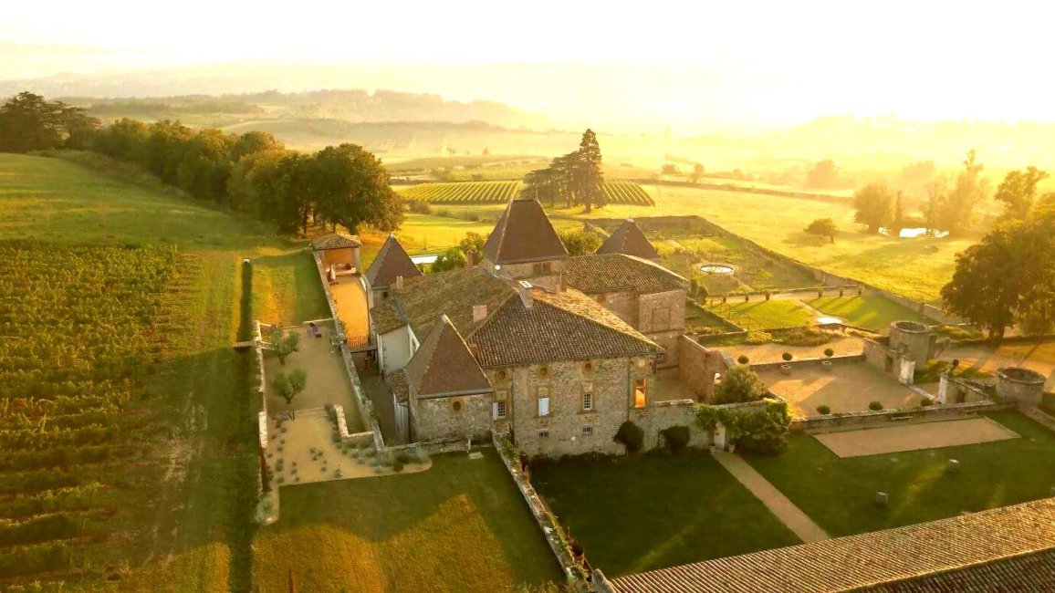 chateau la gallee domaine vu du ciel