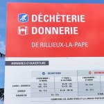 panneaux d information du decheterie rillieux la pape a lyon