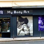 devanture du salon de tatouage et piercing my body art a lyon