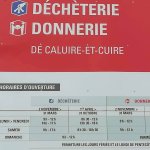 panneau d instructions de la decheterie donnerie de caluire et cuire a lyon