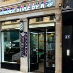 devanture du salon barber style by k 2 a lyon