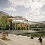 vue extereieure ensemble centre commercial lyon confluence
