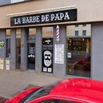 devanture du barbier la barbe de papa a lyon