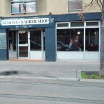 devanture du salon aymonx barber shop a lyon