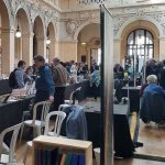editeurs independants exposants au palais de la bourse lors du festival magnifique livre de lyon