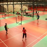 terrains de badminton dans le parc de loisirs indoor we are sports lyon