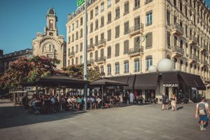 grande terrasse brasserie ninkasi place antonin jutard la guillotiere lyon