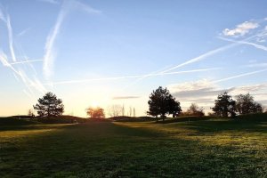 coucher soleil parcours bluegreen golf lyon chassieu