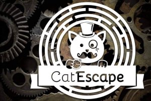 logo escape game catescape dubar a chat le gentle cat a lyon