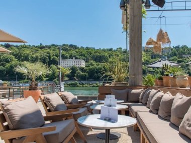 terrasse vue sur rhone restaurant selcius lyon confluence