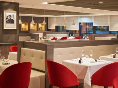 salle cosy restaurant gastronomique italien zucca lyon