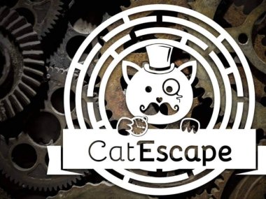 logo escape game catescape dubar a chat le gentle cat a lyon