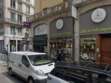 devanture torrefacteur route des aromes rue brest lyon