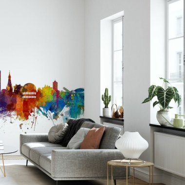 mur peint lyon multicolore vue coupe 2