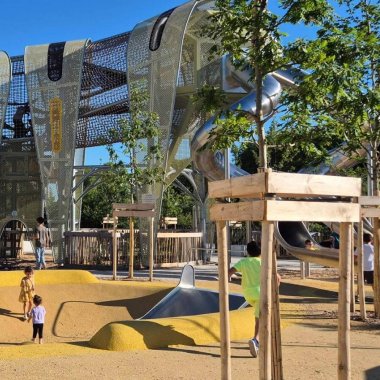 parcours perche de l aire de jeux pour enfants caterpilou a lyon