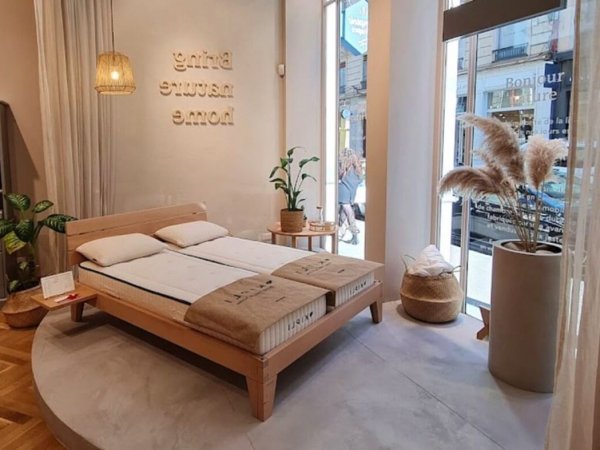 showroom de matelas naturels dans la boutique lyonnaise de kipli