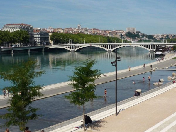 pont wilson depuis grandins des berges de la guillotiere lyon