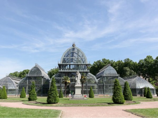 vue sur les serres jardin botanique lyon