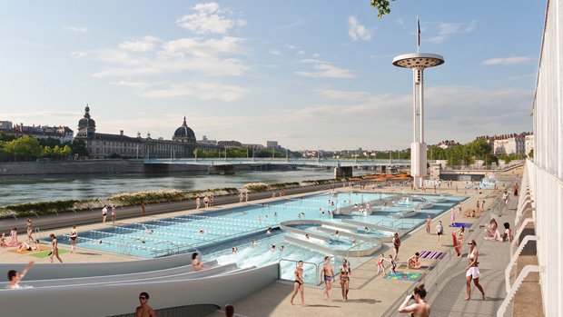 metamorphose de la piscine du rhone