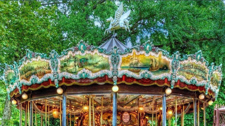 grand carrousel parc tete or apres midi