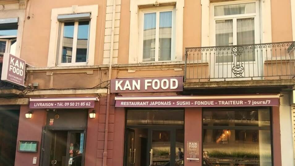 devanture restaurant japonais kan food lyon