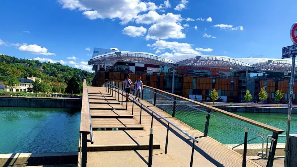 passerelle pietonne florence arthaud lyon confluence