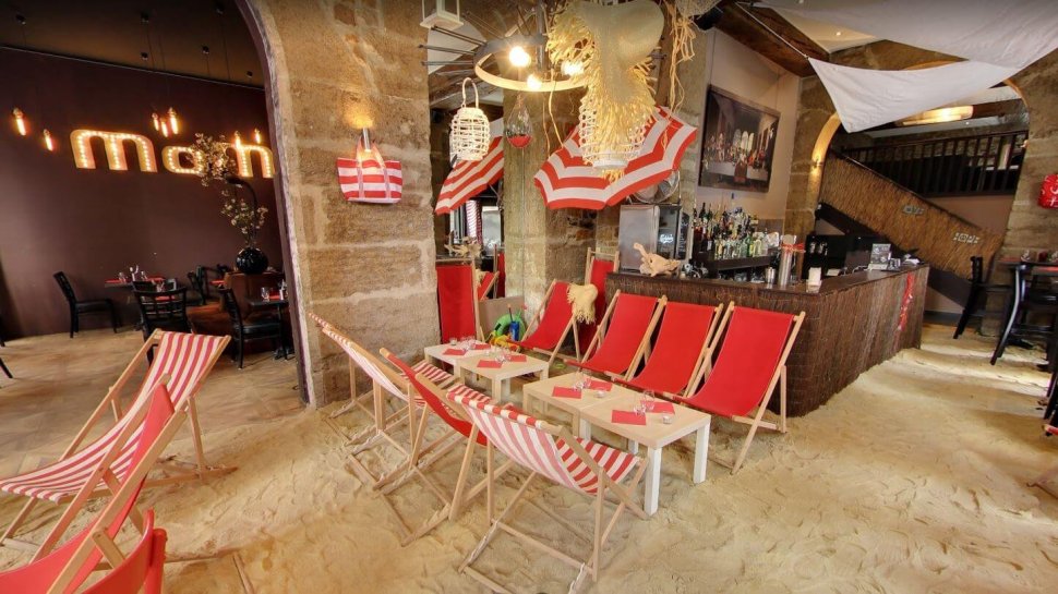 salle sable plage restaurant tapas moma lyon