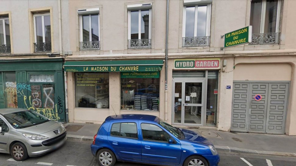 vitrine de la maison du chanvre lyon