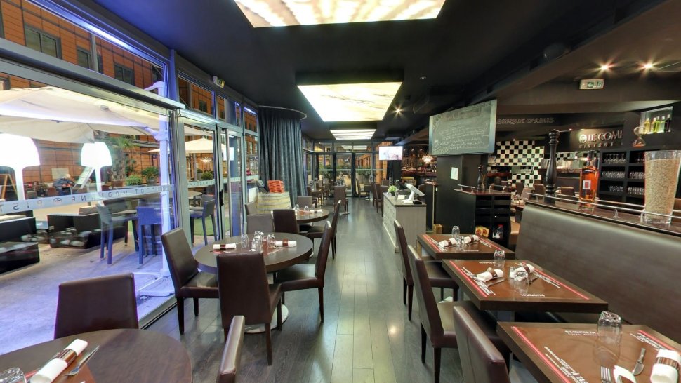 salle interieur comptoir joa restaurant lyon