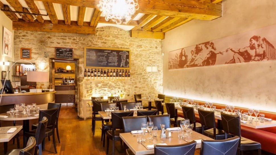 salle restaurant italien momento sapori e vini lyon