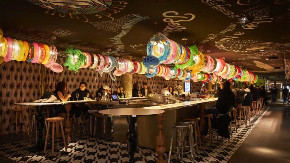 bar du restaurant mama shelter lyon