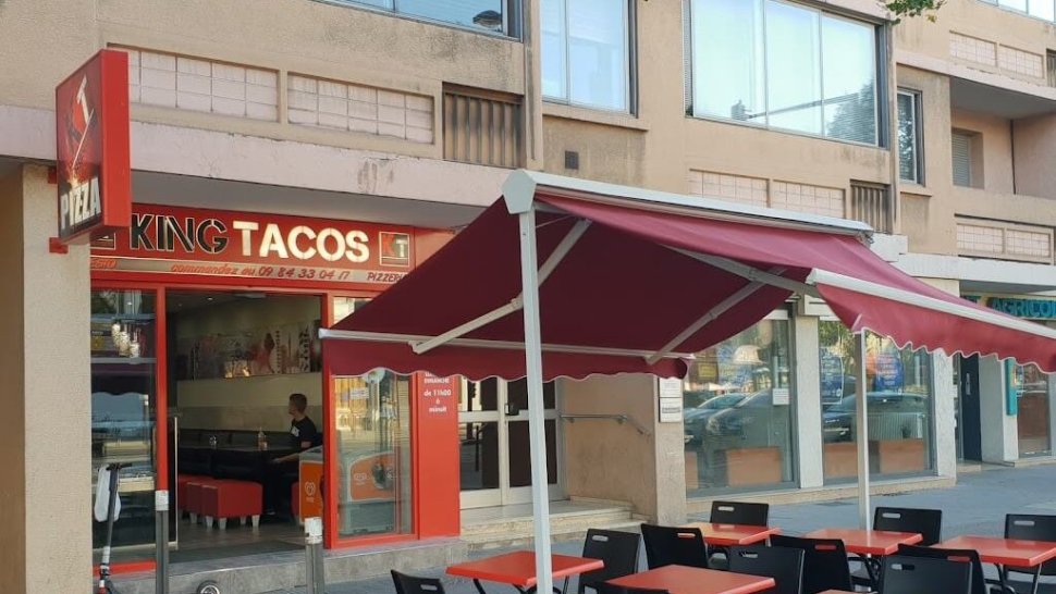 devanture terrasse king tacos rue paul santy lyon 8