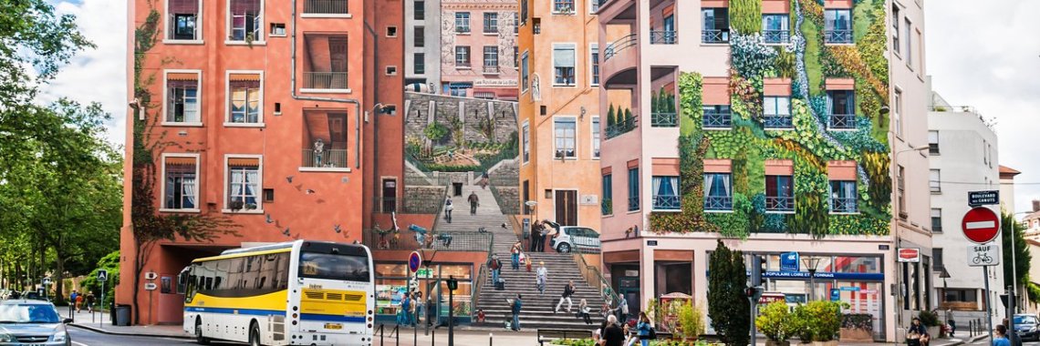 mur peint des canuts lyon croix rousse