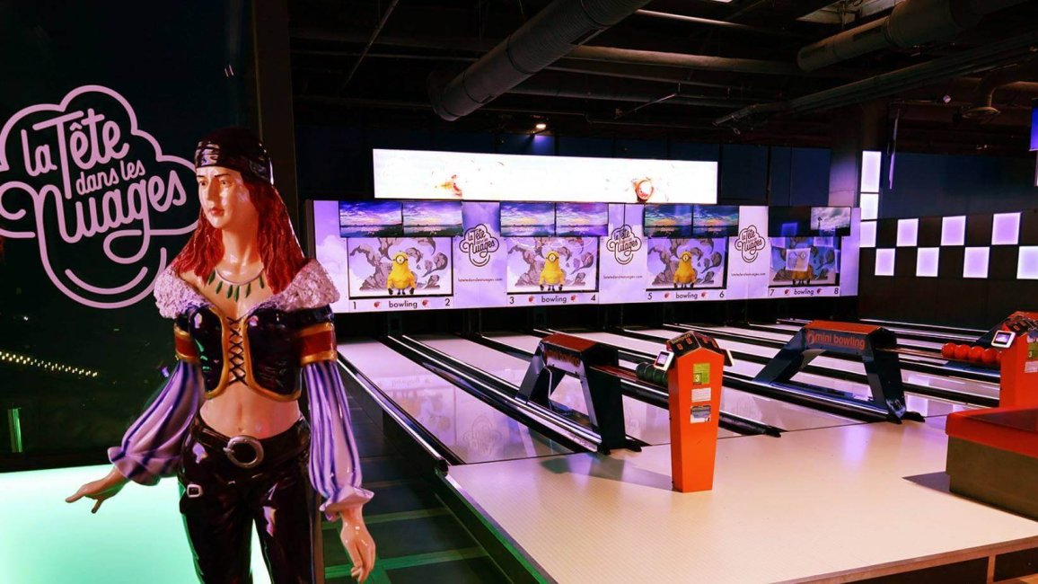 espace bowling du centre de loisirs la tete dans les nuages a lyon