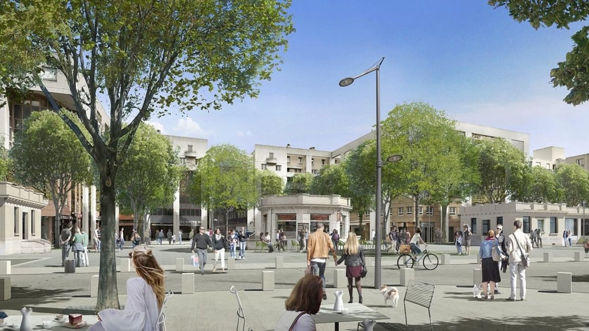 projet amenagement urbain place des pavillons lyon