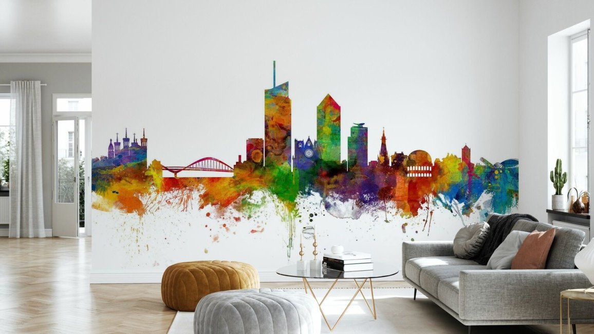 mur peint lyon multicolore vue coupe 2