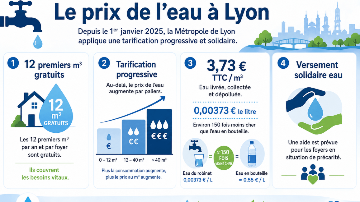 infographie tarification eau lyon