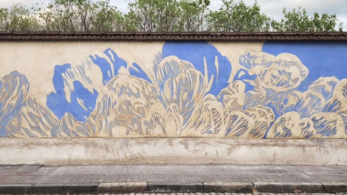 fresque ducimetiere de la croix rousse par clara langelez
