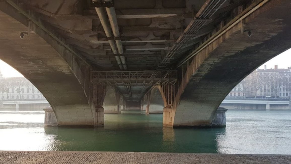 arches pilliers sous pont wilson lyon